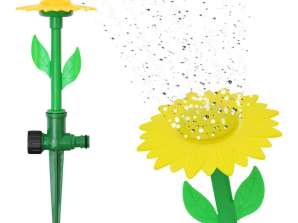 Hochwertiger Gartensprinkler in Blumenform für Rasen und Garten - Robuste und einfach zu installierende Rasenspritze mit 44 Düsen
