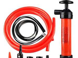 Versatile 3-in-1 Manual Pump for Fluid Drainage - Fuel, Oil & Water Transfer