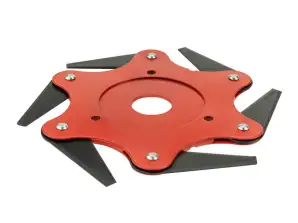 Durable Stainless Steel 6-Blade Head for Petrol Scythe and Trimmer Mowers