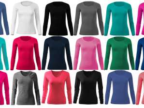 CAMISETA MUJER BLUSA MANGA LARGA S - 3XL MIX COLORS