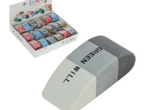 Premium gummen van synthetisch rubber - multipack van 36 voor grafiet en potlood, 1,6x2x4,6cm