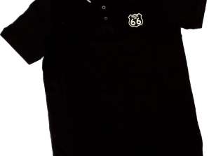 Men's Route US 66 stitched mesh polo shirt