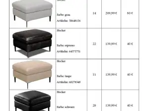 Canapea scaun diverse modele, țesături și culori - A-stock