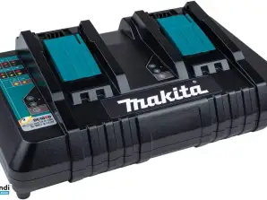 Makita DC18RD - 2 adet Li-Ion pil için hızlı şarj cihazı 14,4 ila 18 V