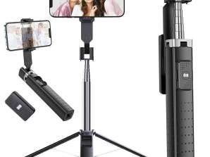 Selfie çubuğu çubuğu Telefon tutucu tripod sabit fotoğraf tripod A