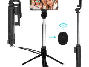 Selfie Stick Bluetooth tālruņa statīva tālruņa turētājs ar p