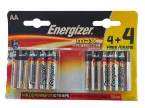 Energizer AA -paristot MAX+ Powerseal -tekniikka Korkea suorituskyky( 8 )
