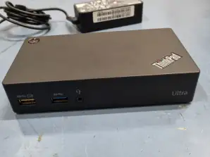 50 stykker Lenovo Thinkpad USB 3.0 Ultra Dock - Dokkingstasjon 40A8 inkl lader