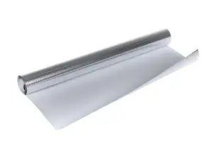 Sølv Fleau reflekterende radiatorfolieruller 5 meter