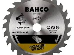 BAHCO 8501-16SW Lâmina de serra circular Ø216 mm 24 dentes para madeira