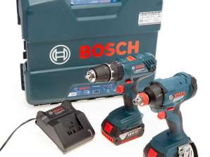BOSCH 0615990M73 Pack 2 outils 18V GSB 18V-21 + GDX 18V-180 (2x4,0 Ah)
