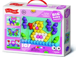 BOUTONS ART Big Baby Mosaic DICANETON 107 pcs (puces hexagonales)