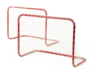 Ensemble de 2 buts de football pour enfants pour jardin - Construction en acier durable avec filets