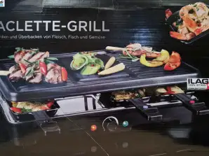 Raclette grill af høj kvalitet til kød, fisk og grøntsager - ideel til international eksport