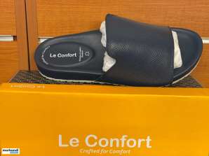 Lädertofflor för män Le Confort; Blå