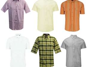 MEN'S SHORT SLEEVE SHIRTS FORMAL SPORTS BLOUSES 37 - 46