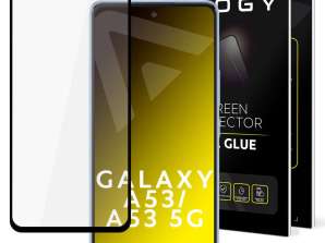Закалено стъкло за Alogy Пълно лепило случай приятелски за Samsung Galax
