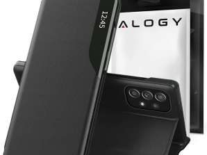 Samsung Galax için Alogy Smart View Kapak Flip Deri Cüzdan