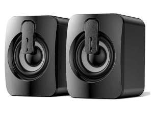 USB 2.0 Computer Speakers Alogy Mini Stereo Wired Speakers HIFI with m