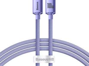 Cablu USB prin cablu Baseus Crystal Shine Series pentru incarcare rapida si