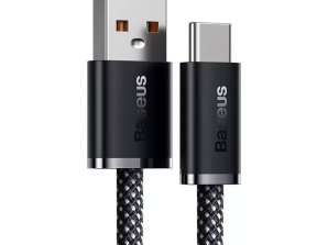 Кабель USB до USB C Базус динамічної серії 100 Вт 1м сірий