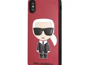 Funda Karl Lagerfeld KLHCPXIKPURE para Appple iPhone X/XS estuche rígido Ikonic