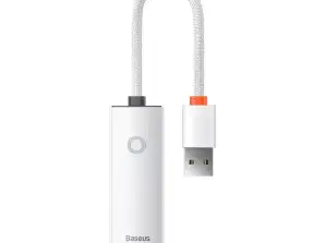 Baseus Lite Serisi USB'den RJ45'e 100Mbps Ağ Adaptörü Beyaz