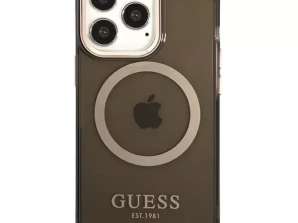 Guess Case GUHMP13XHTCMK iPhone 13 Pro Max 6 7 hüvelykes kemény tok Gold Outl