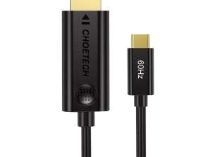 USB C į HDMI kabelis Choetech CH0019 1.8m juoda