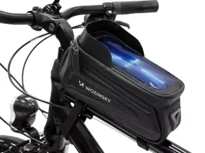 Wozinsky fietsframetas met telefoonhoesje 1 7 L zwart WBB28B