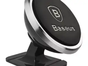 Baseus Магнитный автомобильный держатель для телефона серебристый