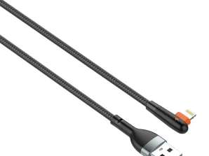 USB kabelis Lightning LDNIO LS561 2.4A 1m juoda