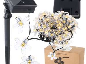 Solar Garden Lights Flowers 7m 50LED Warm White