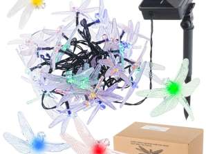 Solar garden lights dragonflies 6 5m 30LED multicolor