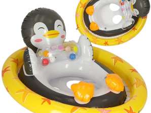 INTEX 59570 Kółko do pływania dla niemowląt koło pontonik dla dzieci dmuchany z siedziskiem pingwin max
