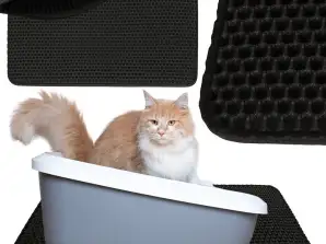 Tapis de litière pour chat imperméable à l’eau double couche 40x60cm
