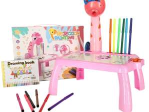Projector projector table drawing table pink giraffe