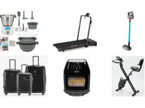 Veleprodajni lot malih gospodinjskih aparatov in bazar - 999 enot priznanih blagovnih znamk, nepreizkušeno