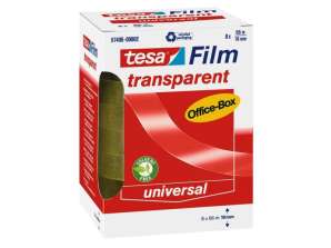 Tesa Film Transparant voor Tafeldispenser 8 stuks 66m x 19mm 57406