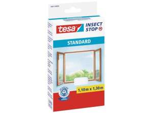 Tesa Insect Stop Fliegengitter Standard 1 1m x 1 3m  Weiss