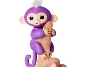 Пальчикова іграшка Cenocco Щаслива мавпа фіолетового кольору