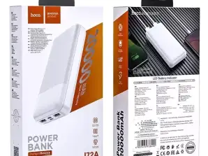 Powerbank Batterie externe HOCO 20 000mAh 2A 2xUSB Type C J72A Blanc