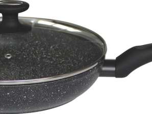 EB-4109 Ceramic frying pan with lid 24 CM - 3-layer non-stick coating