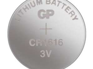 GP Batterie CR1616 Lithium pièce CR1616 7U5 5 piles / blister 3