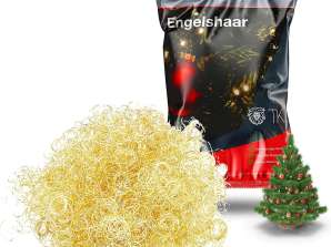 Angel hår gull 15 gr. krøllete dekorasjon dekorasjon til jul Advent - glitter