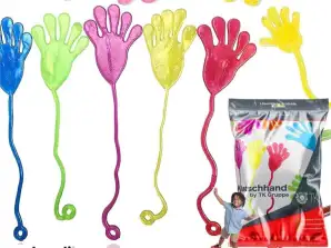 12x Klatschhand Bunt - Glibberhand Mitgebsel Giveaway für Kinder - Kindergeburtstag