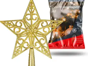 Tree Spike Star Gold - Christmas Tree Spike Spike til juletræ - Christmas Tree Spike - Jul