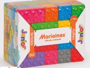 Briques Polonnées Colorées Junior 60 Pièces MARIOINEX
