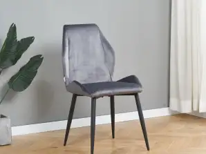 Chaise de salle à manger en velours en gros