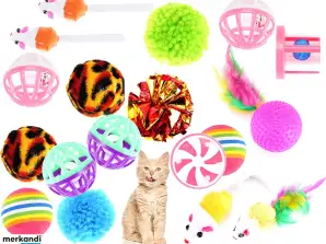 Cat Toy Set Toys for various cats for occupation and self-occupation Mouse - fun and games with the pet